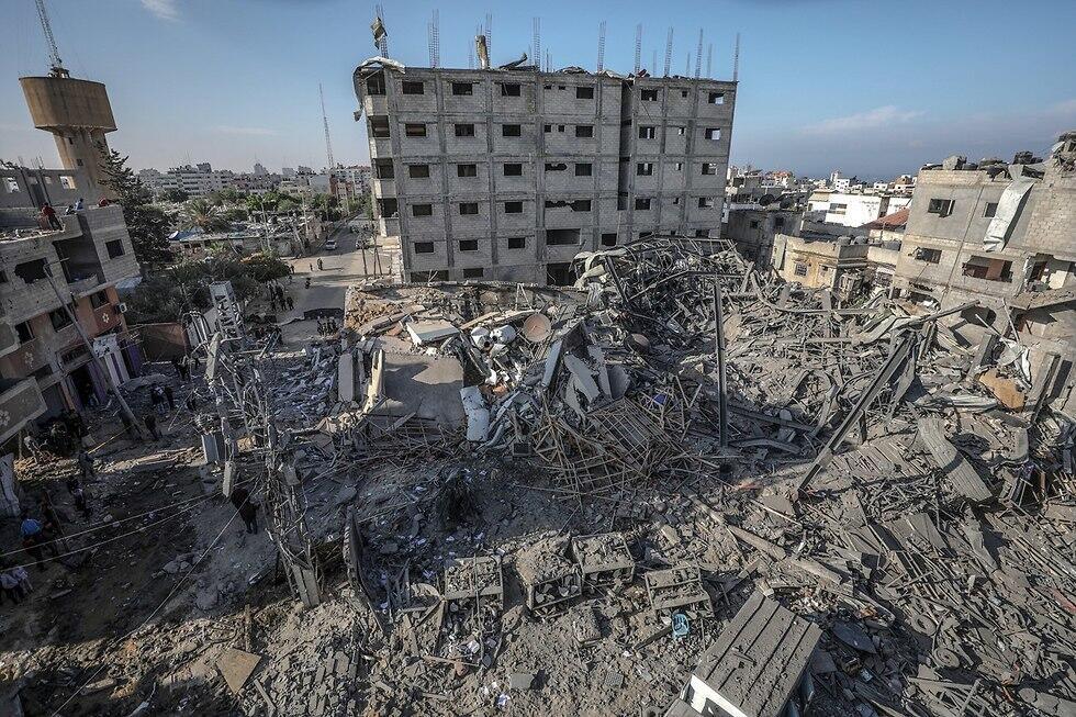 Destruction in Gaza after the 2014 war with Israel