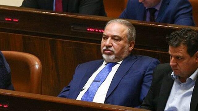 Lieberman and Odeh on the opposition benches