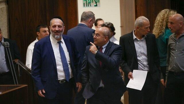 At the Knesset with Aryeh Deri