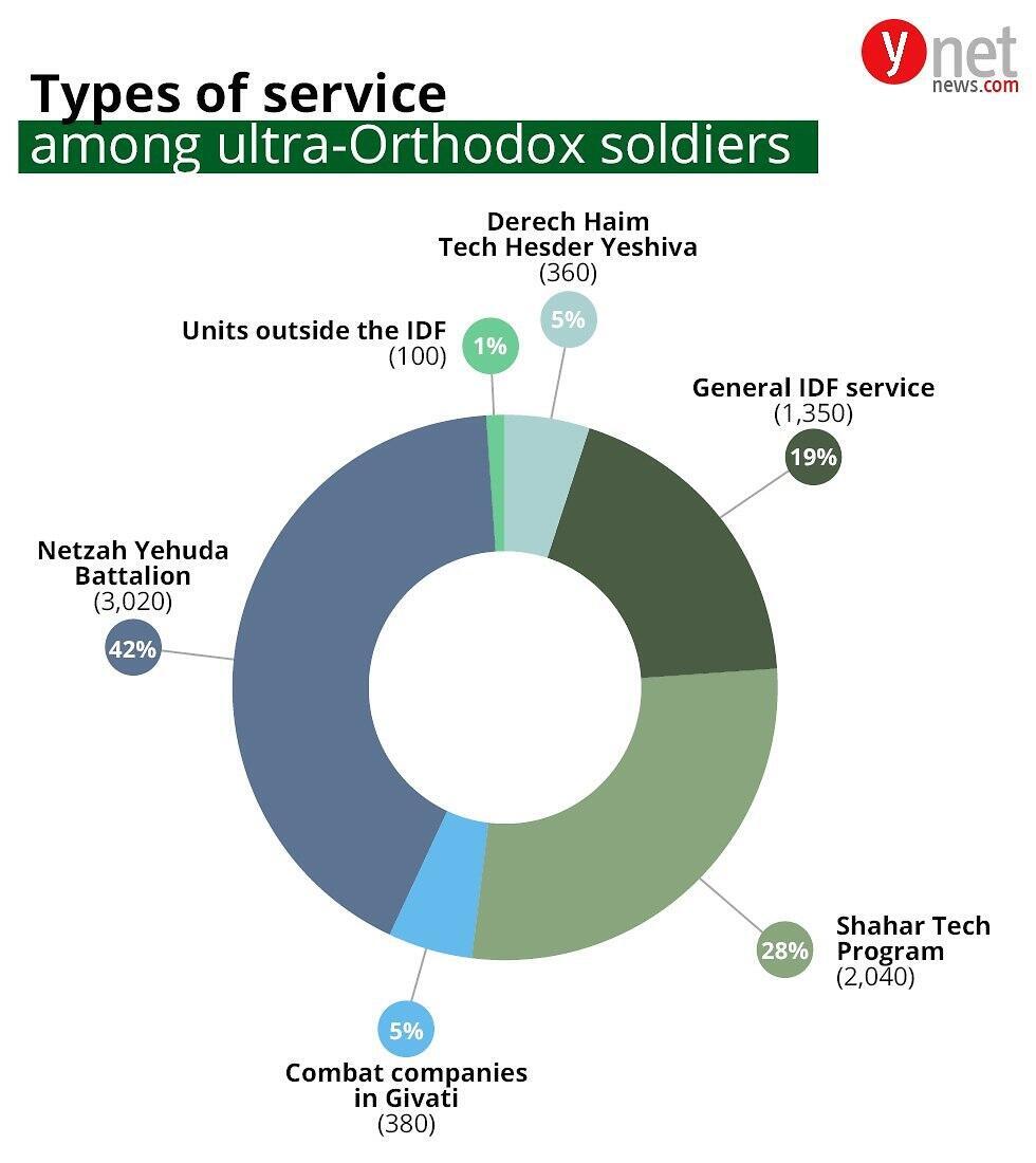 Haredi enlistment figures 