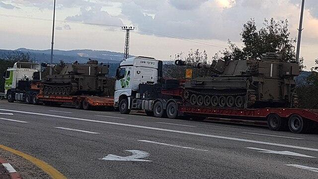 Переброска сил ЦАХАЛа к северной границе. Фото: Йоав Зейтун
