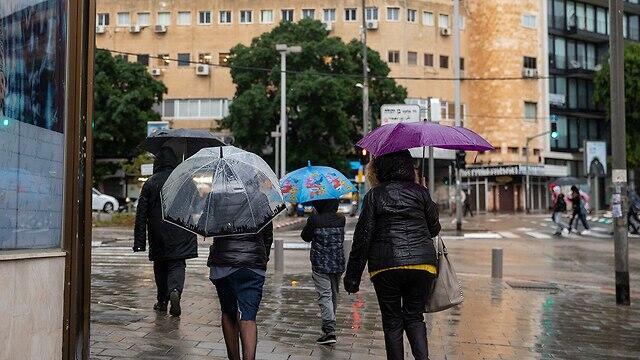 Непогода в Тель-Авиве. Фото: Мошик Шема