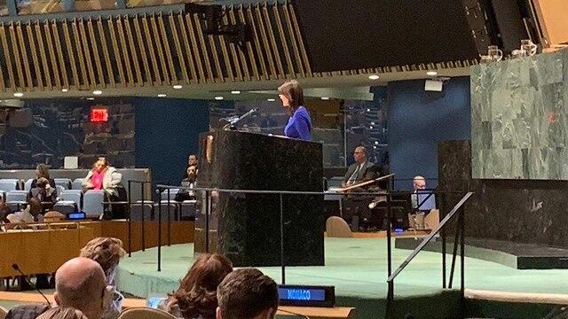 Outgoing US Amb. to the UN Nikki Haley speaking before the GA nullnull Outgoing US Amb. to the UN Nikki Haley speaking before the GA