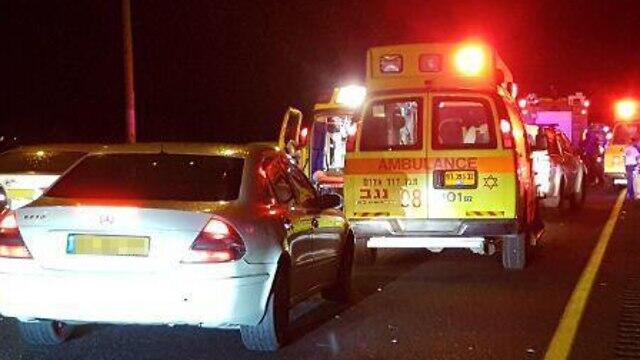 Место аварии. Фото: Барэль Эфраим (צילום: בראל אפרים) Место аварии. Фото: Барэль Эфраим