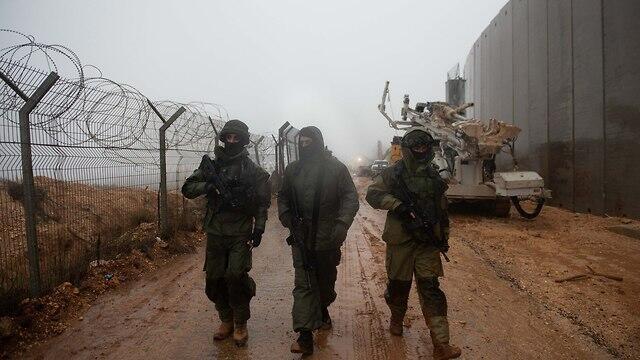 IDF forces on the Lebanon border