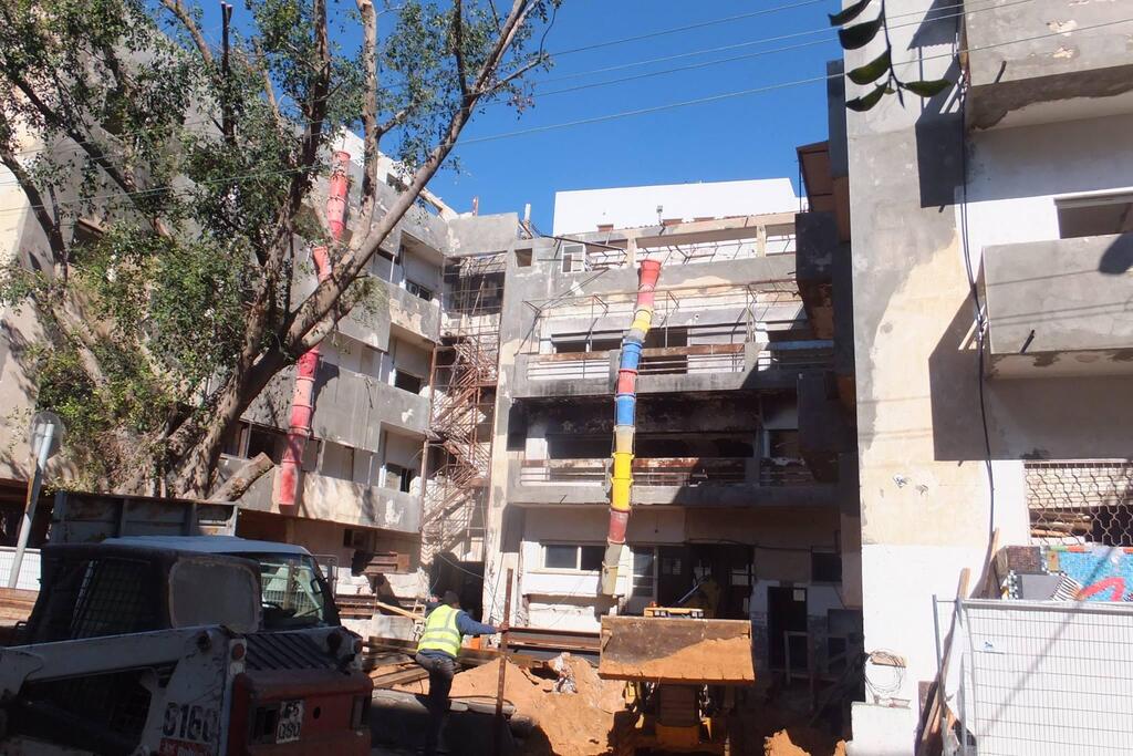 Дом Энгеля был построен в виде буквы "П". Во время реставрации здания. Фото автора (Фото автора) Дом Энгеля был построен в виде буквы "П". Во время реставрации здания. Фото автора