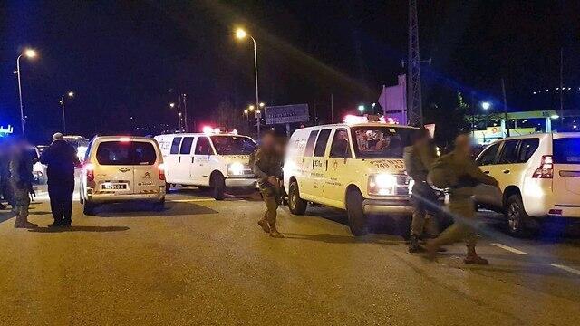 The scene of the Ofra attack