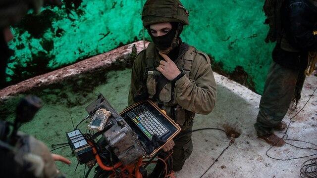 IDF troops working to uncover Hezbollah attack tunnels dug under the Israel-Lebanon border