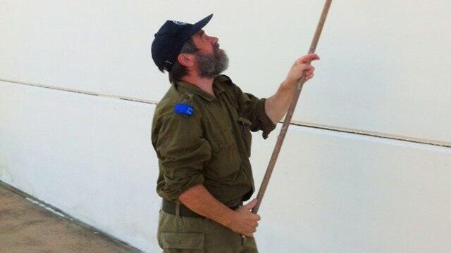 Волонтер Андреа Мотта на базе ЦАХАЛаnullnull Волонтер Андреа Мотта на базе ЦАХАЛа