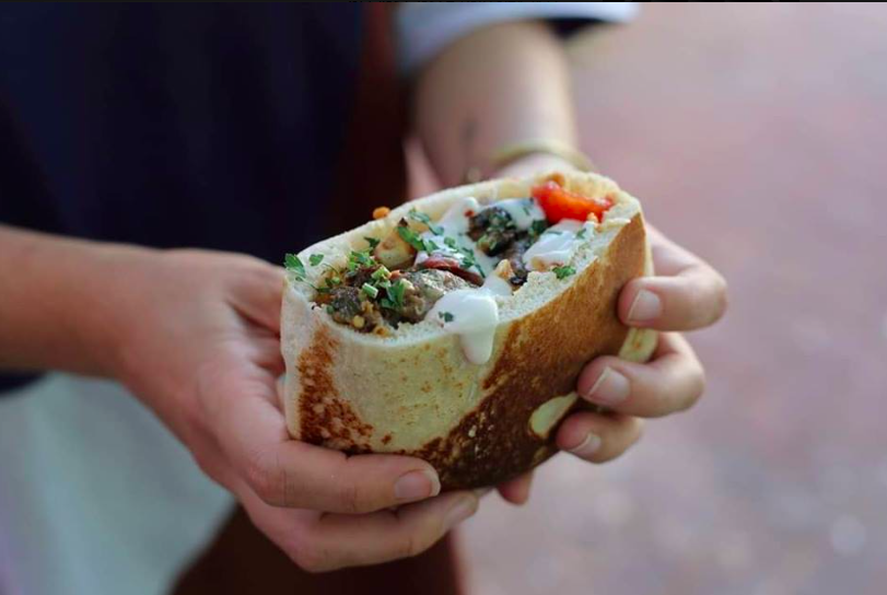 All in one pita. Kebab and Bro. 