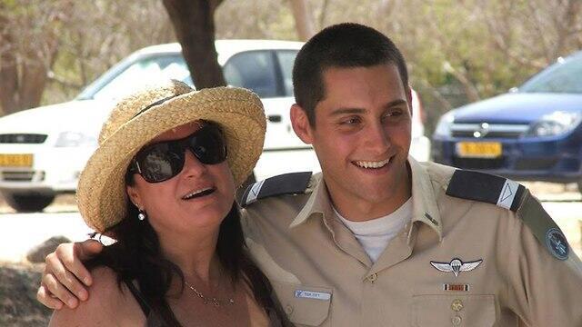 Rona Ramon with her son Assaf 