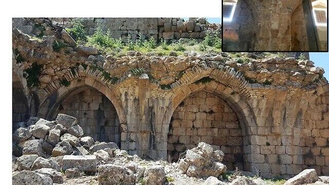 Крепость Нимрод (צילום: מתוך המחקר) Крепость Нимрод