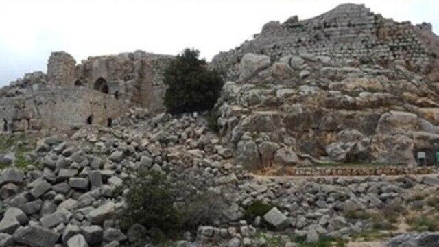 Наиболее древняя часть крепости (צילום: מתוך המחקר) Наиболее древняя часть крепости
