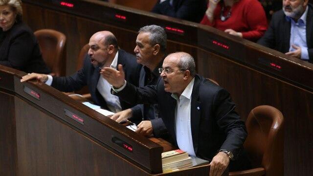 Ахмад Тиби в кнессете. Фото: Алекс Коломойский