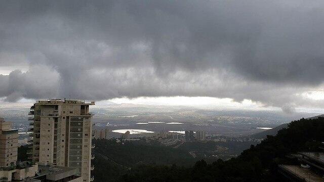 Stormy weather in Haifa