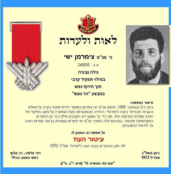 Наградной лист Циммермана