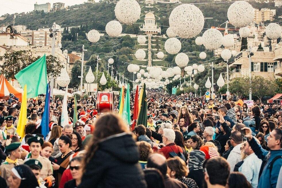 Рождественские торжества в Хайфе. Фото: Мор Альнакве