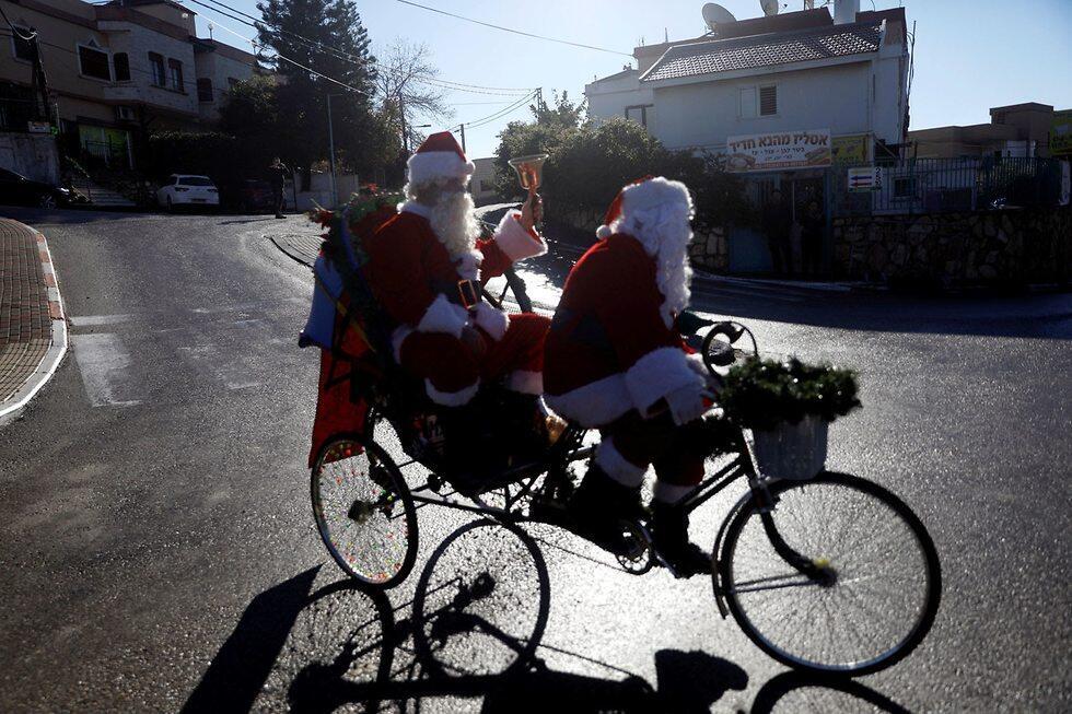 Вело-Санта. Фото: AP