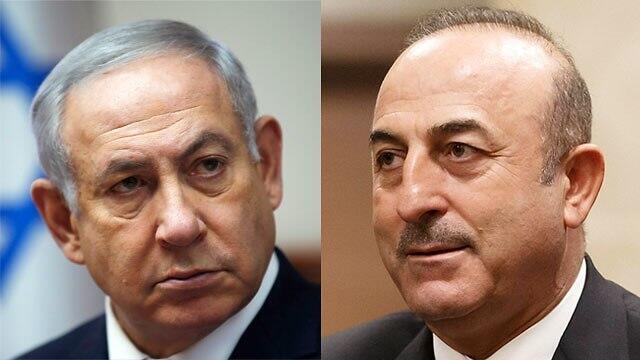 Нетаниягу и Чавушоглу. Фото: АР (צילום: AP, EPA) Нетаниягу и Чавушоглу. Фото: АР