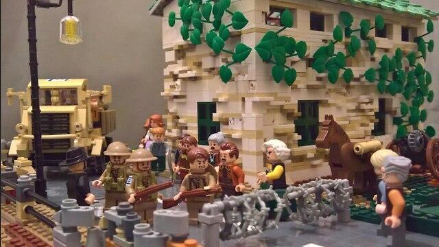 Диорама "Акция возмездия" на выставке LEGO в Мадридеnullnull Диорама "Акция возмездия" на выставке LEGO в Мадриде