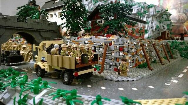 Диорама "Акция возмездия" на выставке LEGO в Мадридеnullnull Диорама "Акция возмездия" на выставке LEGO в Мадриде