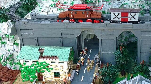 Диорама "Акция возмездия" на выставке LEGO в Мадридеnullnull Диорама "Акция возмездия" на выставке LEGO в Мадриде