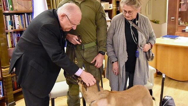 Рэмбо на приеме у президента Израиля Реувена Ривлина. Фото: Марк Найман/ЛААМ