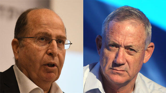 Моше Яалон и Бени Ганц. Фото: Яир Саги (צילום: יאיר שגיא) Моше Яалон и Бени Ганц. Фото: Яир Саги