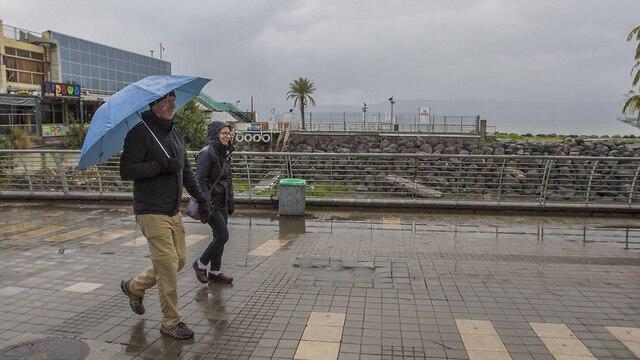 Дождь на севере Израиля. Фото: Идо Эрез