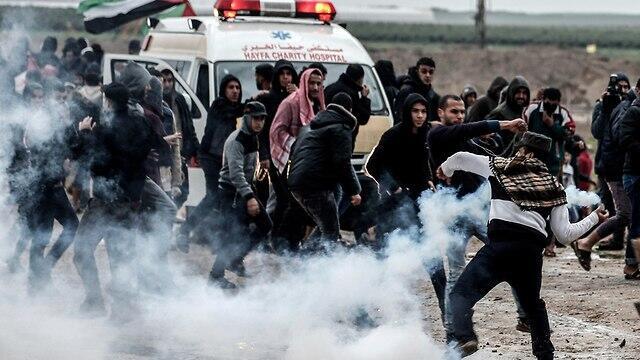 Марш возвращения, проводимый ХАМАСом. Фото: AFP