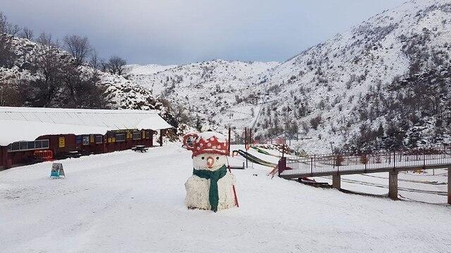 Снег на Хермоне. Фото: пресс-служба комплекса "Хермон"