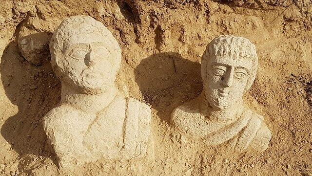Римские бюсты из Бейт-Шеана. Фото: д-р Эйтан Кляйн, Управление древностей