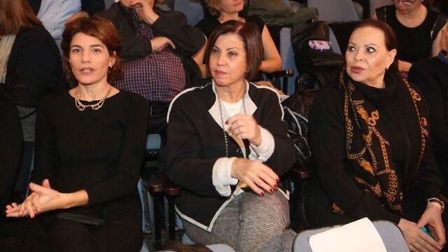 Meretz leader Tamar Zandberg, former Meretz MK Zehava Galon and actress Gila Almagor (Photo: Moti Kimchi) 