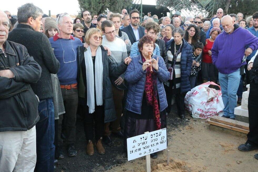 Amos Oz' funeral service (Photo: Moti Kimchi)