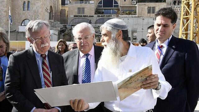 Джон Болтон и Дэвид Фридман в Иерусалиме. Фото: Мэтти Стерн, посольство США в Израиле