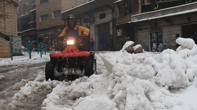 Снег на Голанских высотах. Фото: Авиягу Шапира