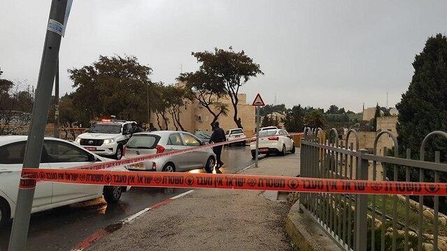 Место происшествия. Фото: TPS (צילום: אביב הרץ, TPS) Место происшествия. Фото: TPS