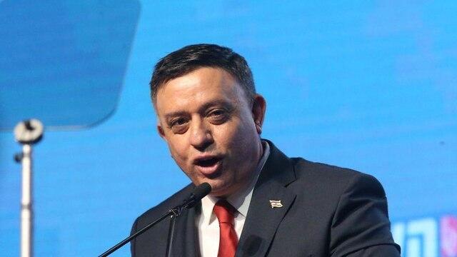 Ави Габай на партконференции Аводы. Фото: Моти Кимхи