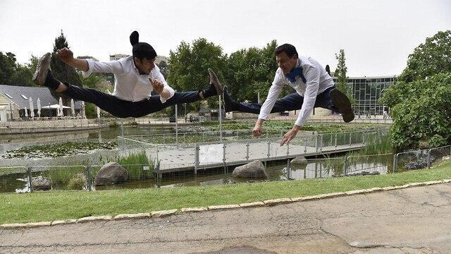Ambassador Oryan and Mickey Hayat (צילום: שלומי אמסלם.) Ambassador Oryan and Mickey Hayat