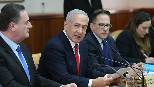 PM Benjamin Netanyahu at the weekly cabinet meeting in Jerusalem on January 13, 2019 (Photo: Amitai Shabi) 