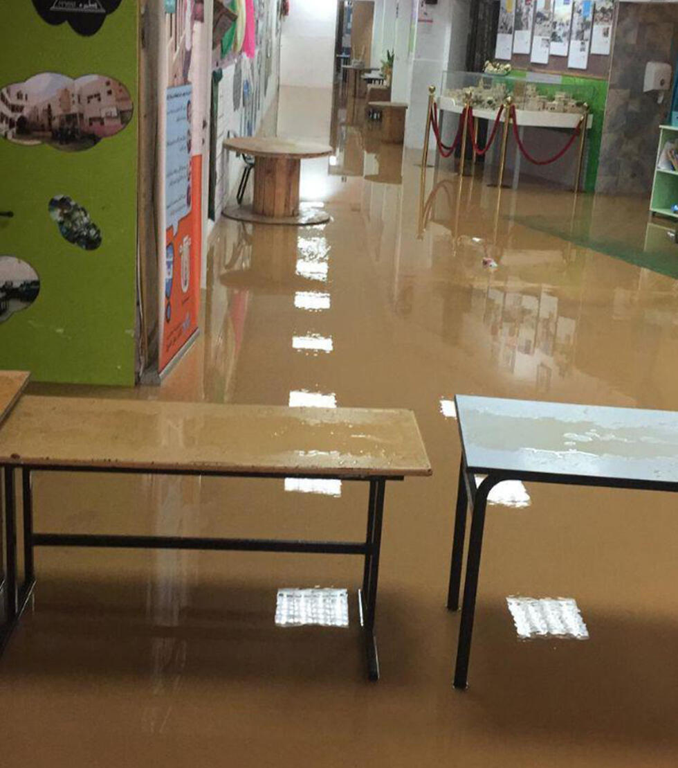 A school in Tamra during the floodsnullnull A school in Tamra during the floods