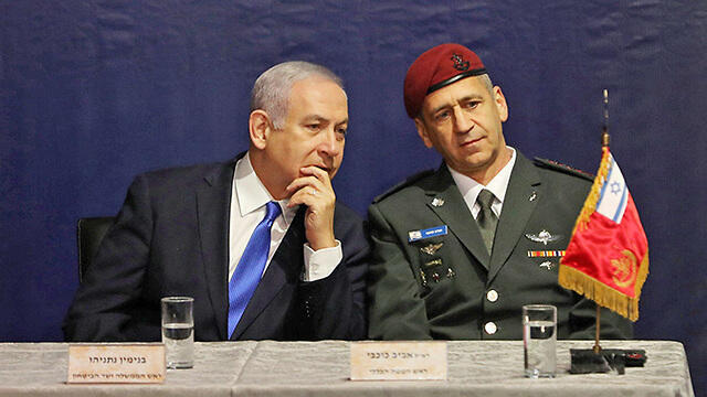 Prime Minister and Defense Minister Netanyahu and new IDF Chief of Staff Kochavi