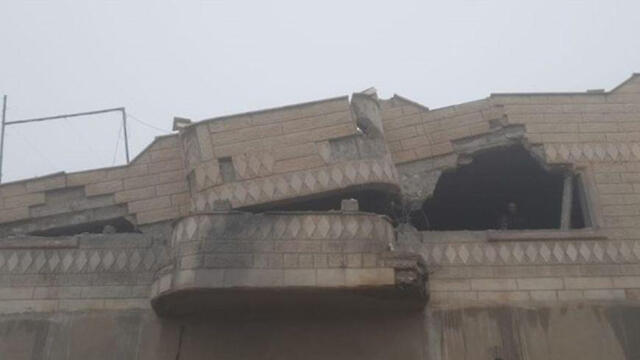 Дом Джабарина после подрыва зарядов