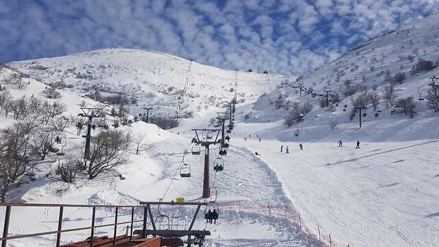 Mount Hermon ski resort on Sunday 