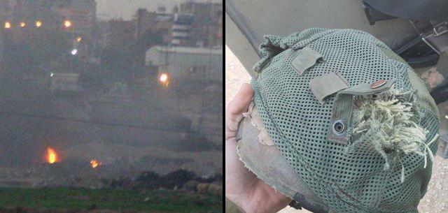 Каска офицера и удар по Газе