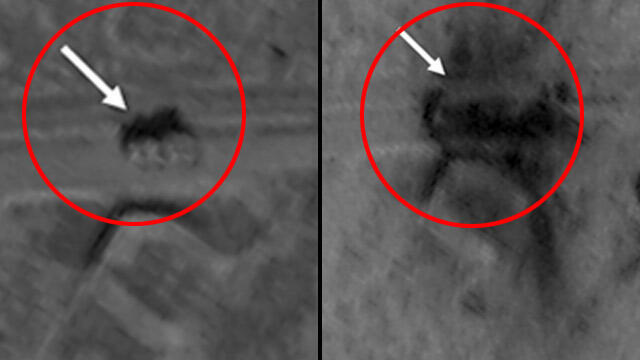 Before and after satellite images of an Israeli strike on Damascus Airport in January 2019 (צילום: ImageSat International ISI) Before and after satellite images of an Israeli strike on Damascus Airport in January 2019