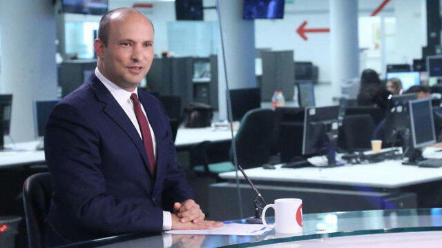 Naftali Bennett in the Ynet studio