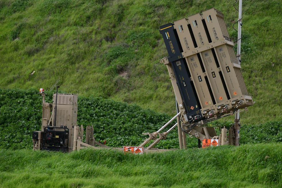 Iron Dome battery in central Israel