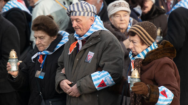 Holocaust survivors at Auschwitz on International Holocaust Memorial Day, January 27, 2019nullnull Holocaust survivors at Auschwitz on International Holocaust Memorial Day, January 27, 2019