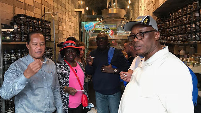 Adikalie Foday Sumah with other ambassadors on his visit to Israel